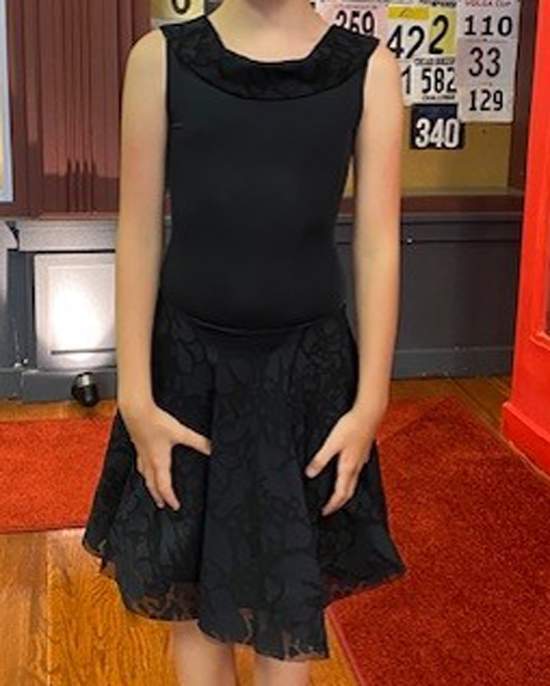 Pre-teen approved costume sample